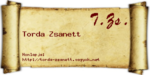 Torda Zsanett névjegykártya
