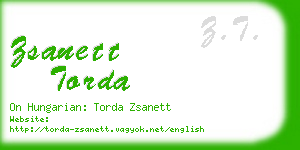 zsanett torda business card